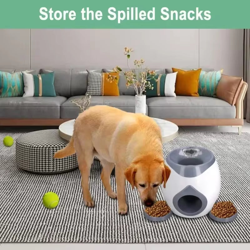 Automatic Tennis Ball Launcher for Medium Dogs - Interactive Training Smart Feeder