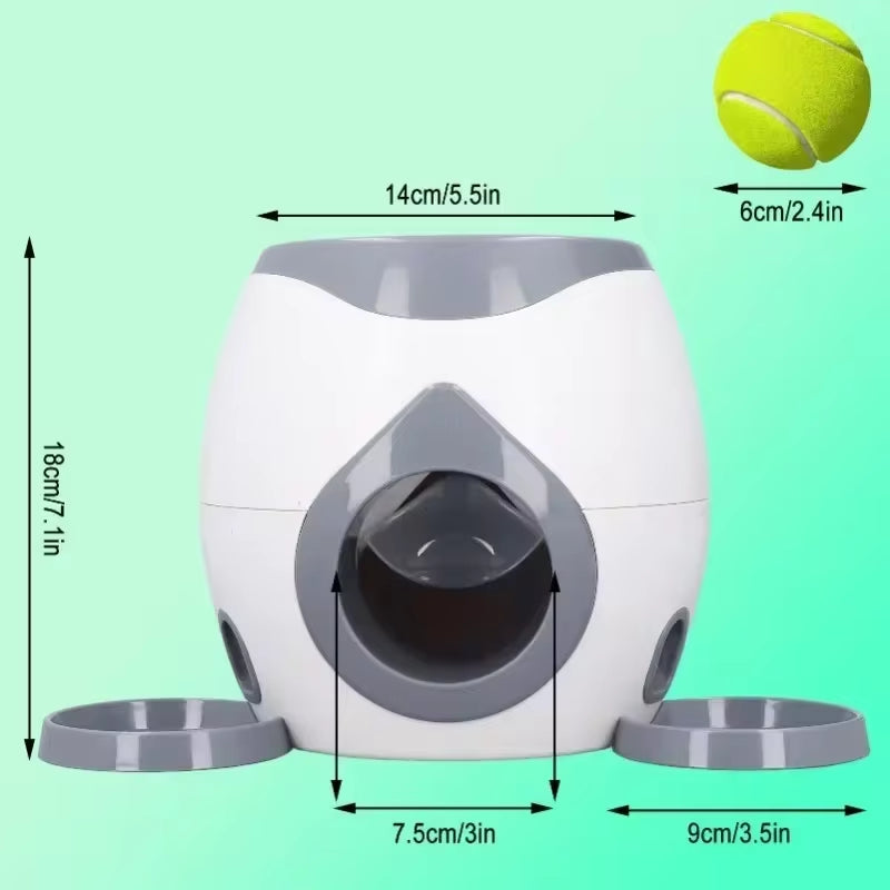 Automatic Tennis Ball Launcher for Medium Dogs - Interactive Training Smart Feeder