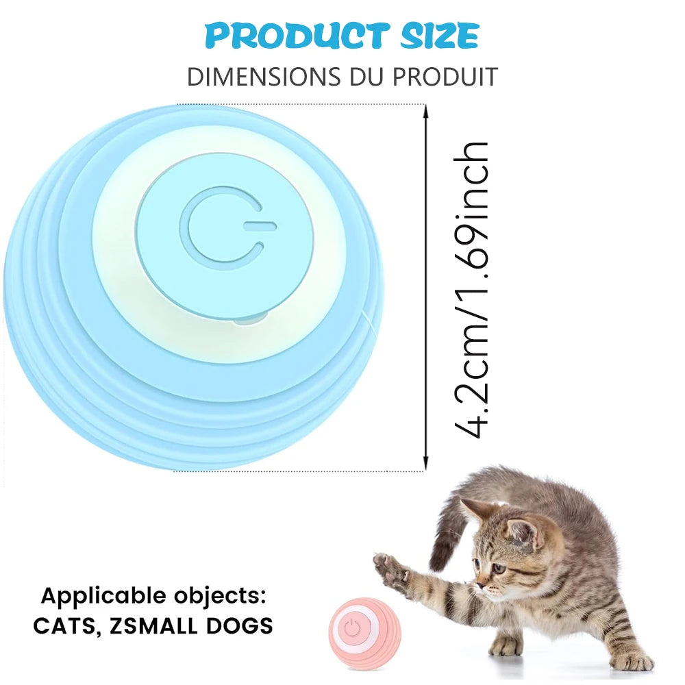 Electric Interactive Rolling Ball for Cats - Smart Automatic Toy and Game Accessory