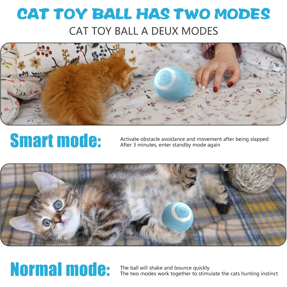 Electric Interactive Rolling Ball for Cats - Smart Automatic Toy and Game Accessory