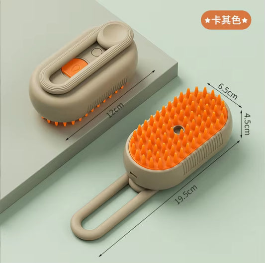 Electric Pet Spray Comb for Cats and Dogs - One-Key Spray Hair Removal and Massage Brush for Effective Grooming