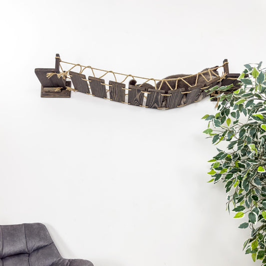Stock in USA, Cat Bridge for Wall, Cat Bridge, Cat Shelves, Cat Ladder Floating, Wooden Furniture for Cat, Cat Ladder, Cat Wall Furniture