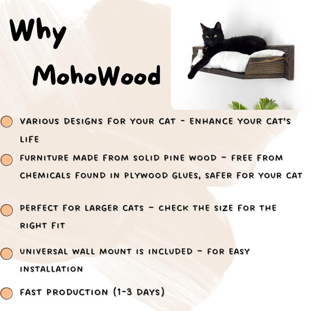 Stock in USA, Set Cat 6 Steps with Rope, Cat Furniture, Cat Shelves, Cat Shelf, Cat Wall Shelves, Cat Bridge, Cat Ladder, Cat Tree Furniture
