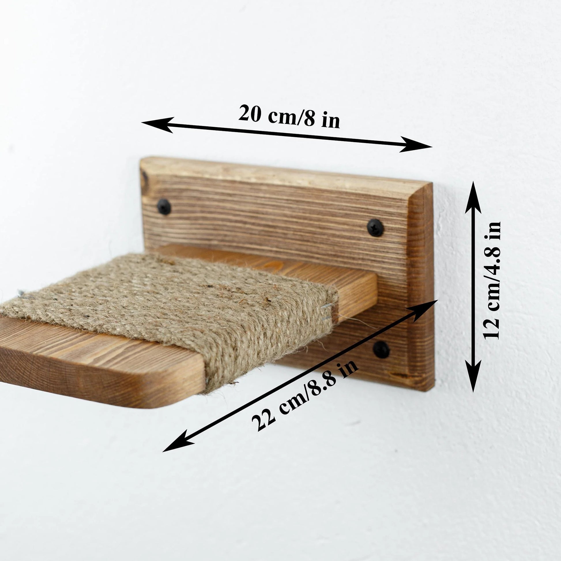 Stock in USA, Set Cat 6 Steps with Rope, Cat Furniture, Cat Shelves, Cat Shelf, Cat Wall Shelves, Cat Bridge, Cat Ladder, Cat Tree Furniture